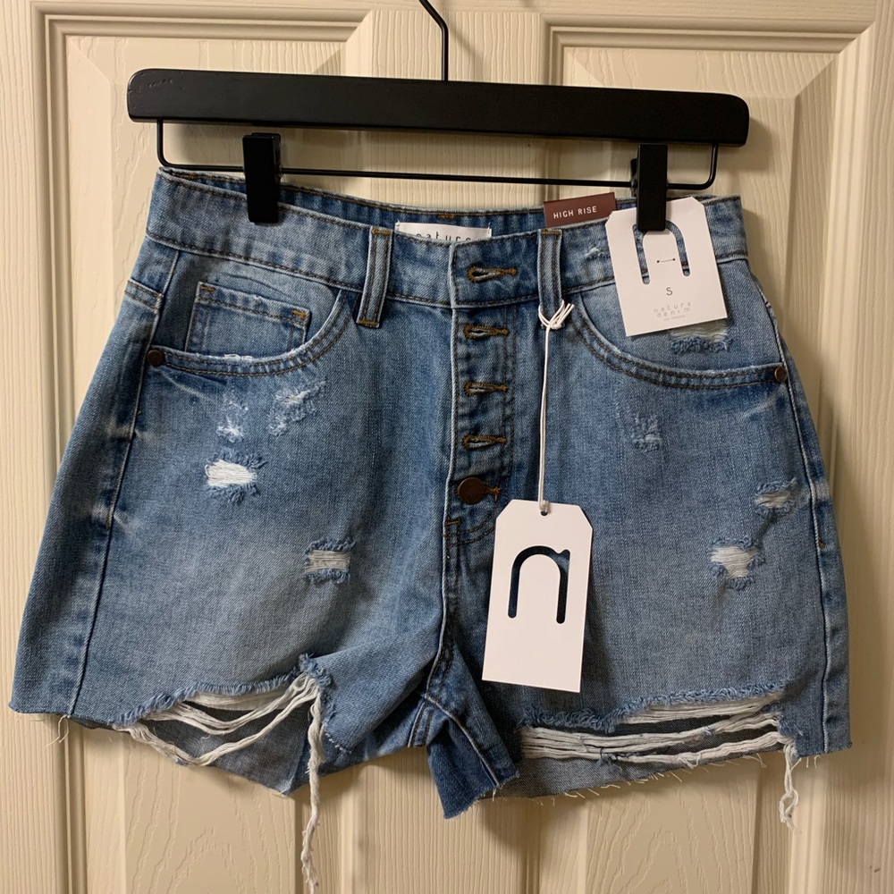 Nature denim shorts